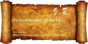 Veiszberger Rudolf névjegykártya